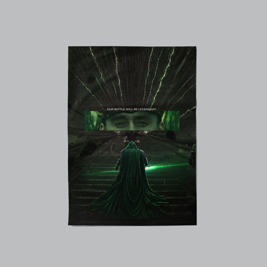 Doomsday Loki Wall Poster | Dark Marvel Villain Art