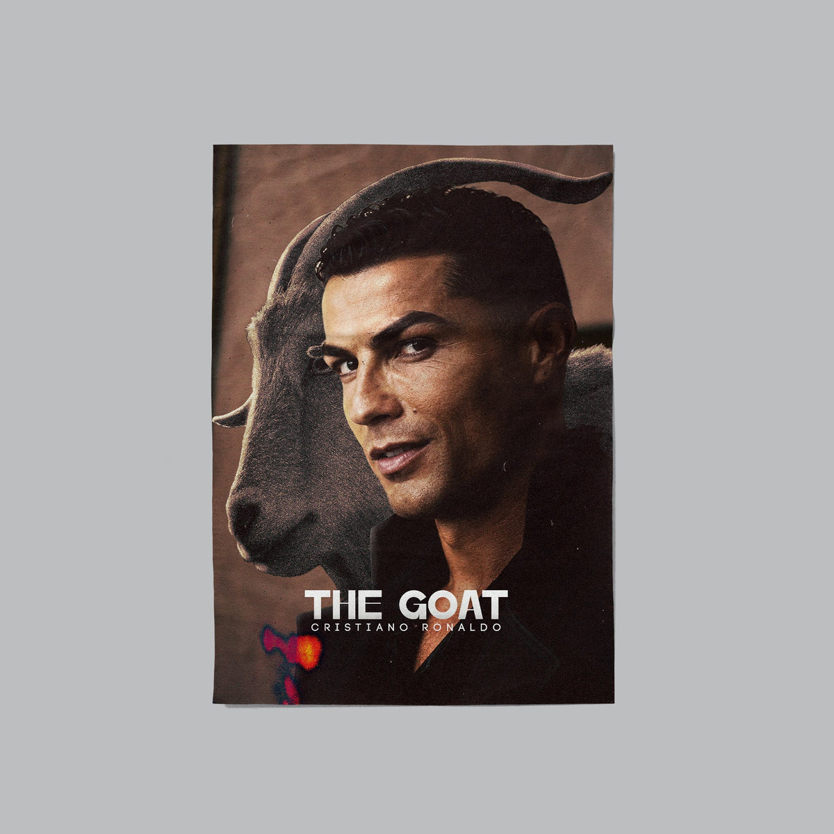 The GOAT Cristiano Ronaldo Wall Poster | Football Legend Art